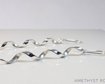 Silver Curls ~ Handmade Sterling Silver Earrings