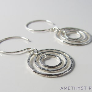 Spinning Orbits Earrings Sterling Silver Dangle Earrings Handmade Jewellery image 3