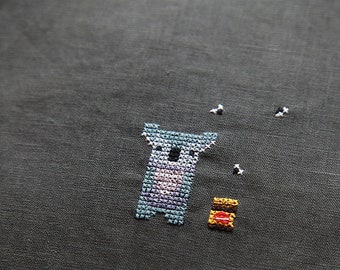 Happy Little Vegemite koala cross stitch - modern cross stitch pattern PDF download - includes chart and instructions