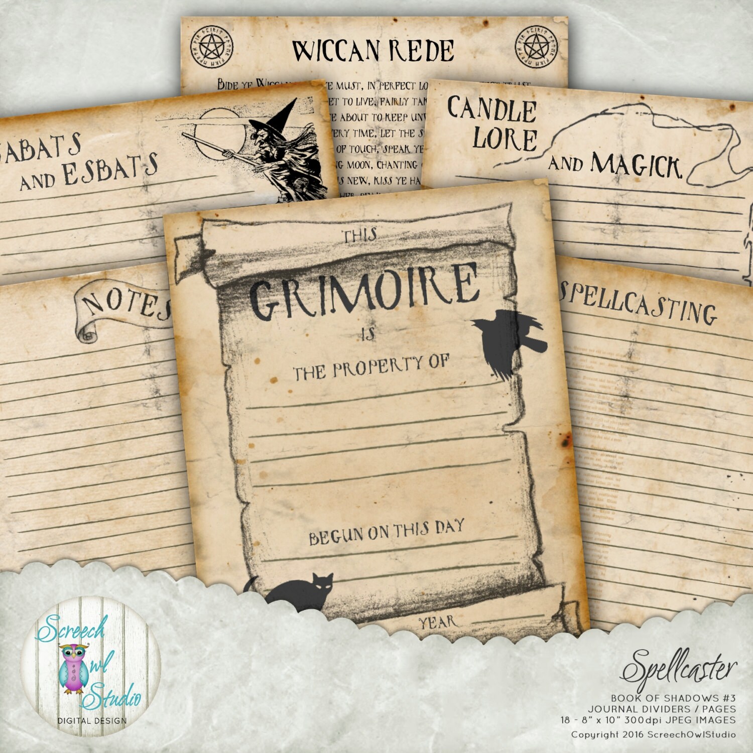 It's just a picture of Trust Free Printable Grimoire Pages It is a photo of Trust Free Printable Grimoire Pages