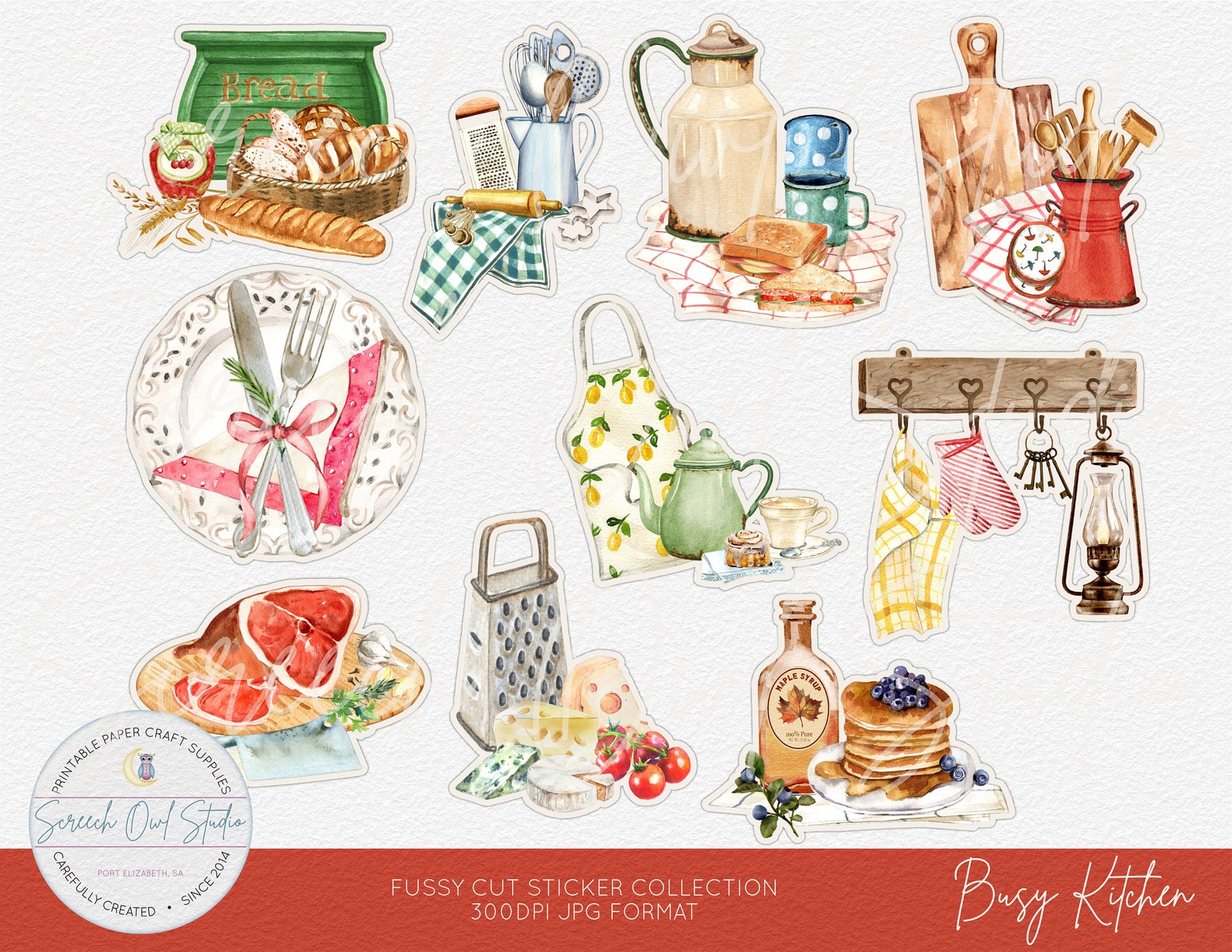 Printable Fussy Cut Stickers Journaling Card Making and - Etsy