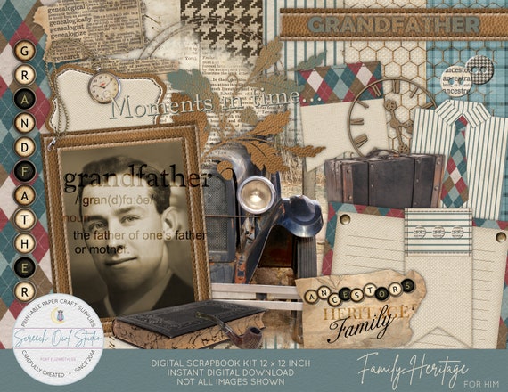 Family Heritage DIGITAL Scrapbooking Collection, Family Tree