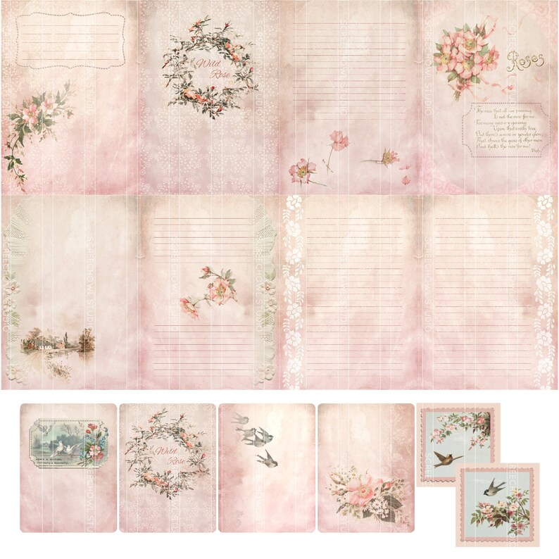 Printable Journal Digital Journal Kit Journal Pages and Etsy