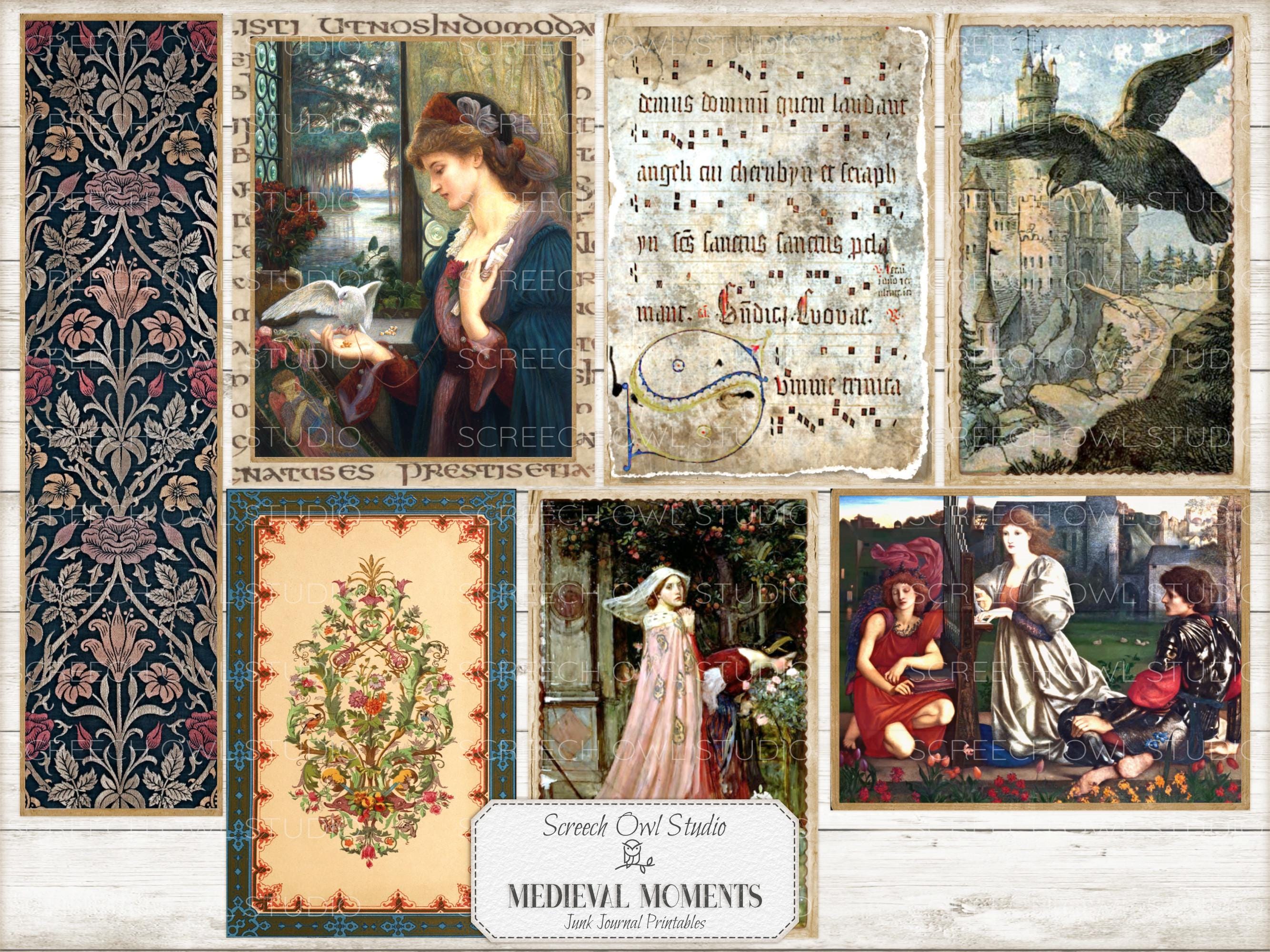 Medieval Junk Journal Kit: Printable Ephemera, Scrapbook Pages (digital ...