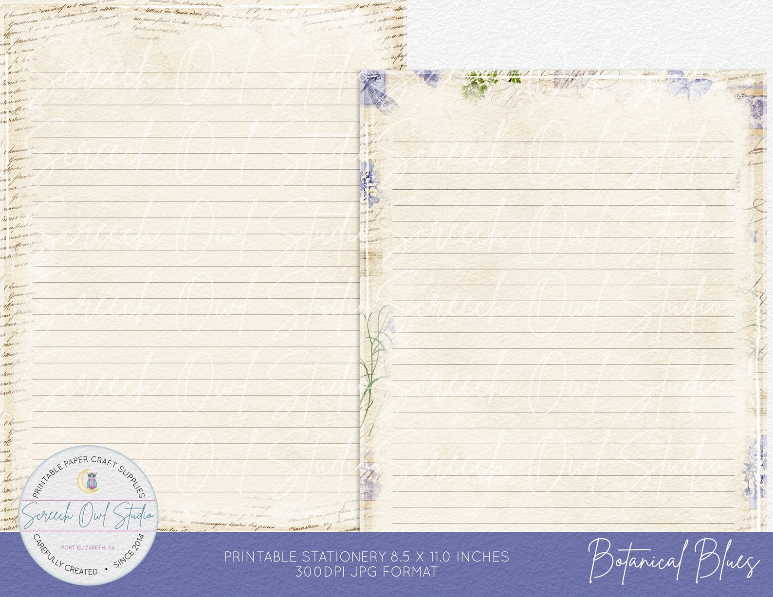 Printable Stationery Letter Writing Paper and Envelopes - Etsy