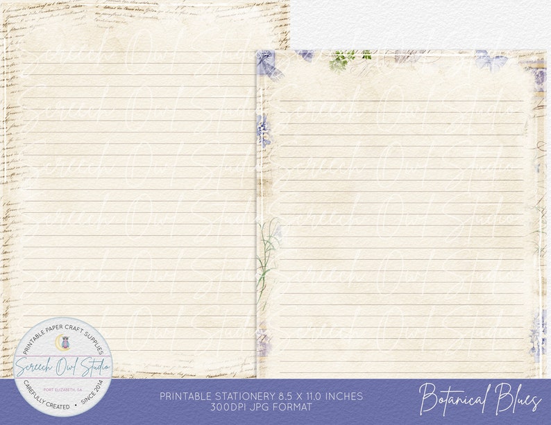 Printable Stationery Letter Writing Paper and Envelopes - Etsy