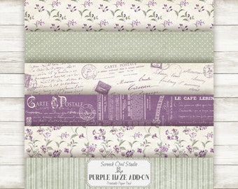 Purple Haze Printable Paper Pack: Journal Ephemera (Digital Download)