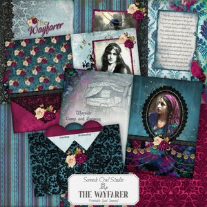 Gypsy Junk Journal, páginas de diario y material efímero, manualidades de papel, descarga digital instantánea - The Wayfarer
