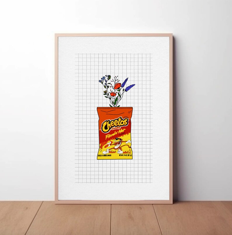 Hot Cheetos Vase Print Multiple Sizes - Etsy