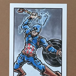 Worthy Cap Sketch Card 5x7
