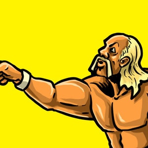 Hulk Hogan - wrestling ART PRINT - &quot;YOUUUU!!!&quot; ***Various Sizes***