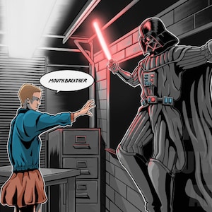 Stranger Things/Star Wars KUNSTDRUCK - &quot;Mundatemer&quot;&quot;&quot;