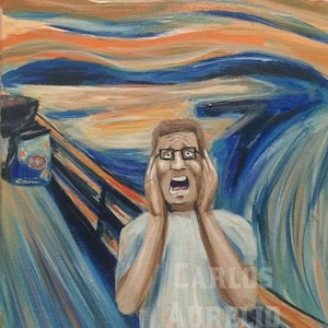 Hank Hill/The Scream ART PRINT- “The Bwaaaaahhhhhh” ***Various Sizes***