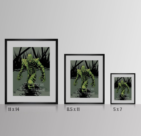 Black Lagoon ART PRINT - “the Creature” ***various Sizes*** - Etsy