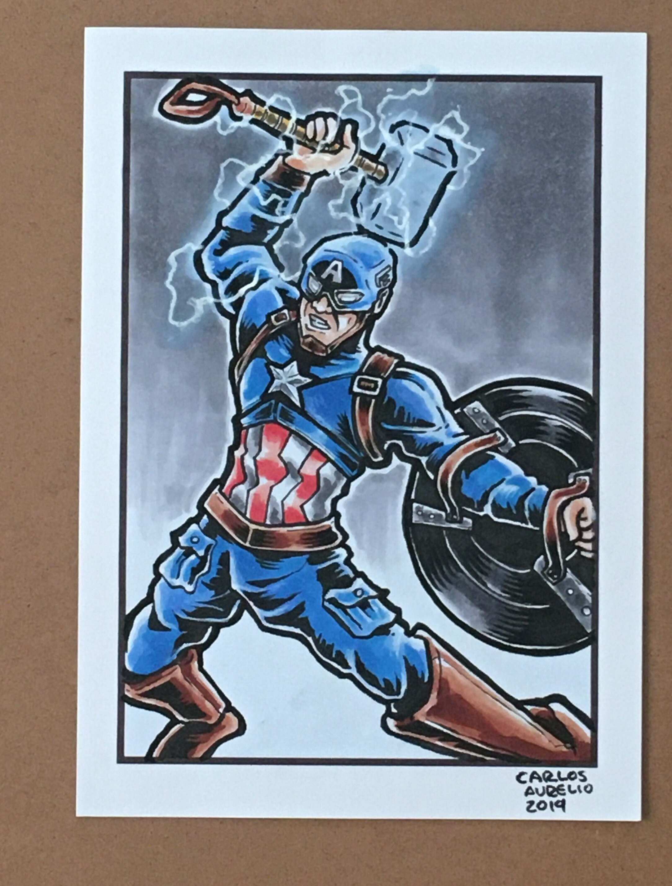 Worthy Cap Sketch Card 5x7 - Etsy