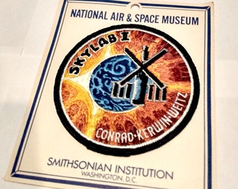 Skylab Projekt Vintage Original Nasa Tuch Rücken Raum Aufnäher Siehe Lager / 