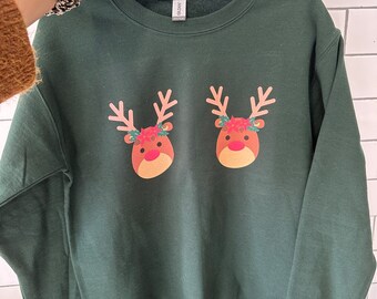 reindeer forest sweater