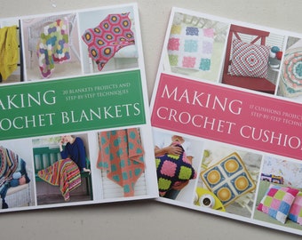 Making Crochet Blanket & Cushions Books by Maker Co - 20 Crochet Blankets Project