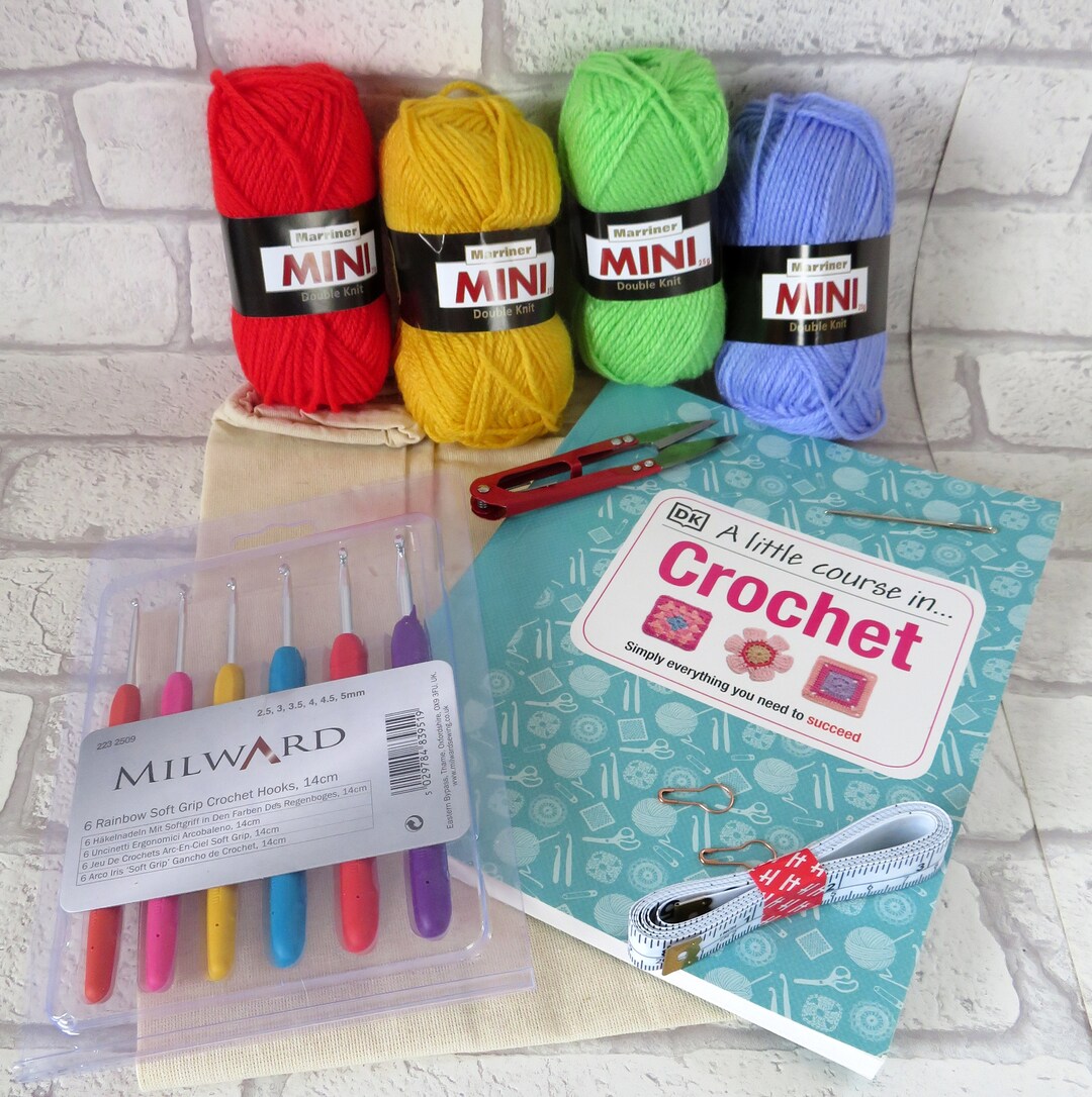 Crochet Starter Beginners Kit Instructions & Pattern Book 6 Etsy UK