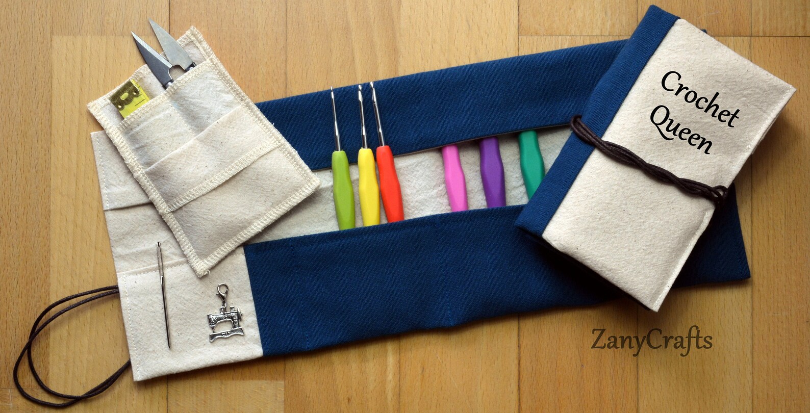 Crochet Hook Roll Up Case/ Organizer / Holder Handmade Hook Etsy