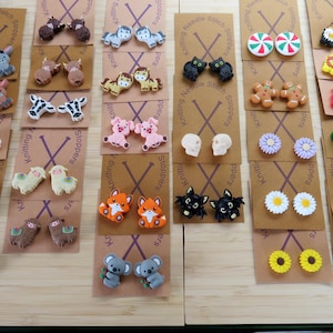 Point Protectors Knitting Needle Stitch Stoppers Bats Gnomes Sheep Cows Fox Owl Llamas Doughnuts Hedgehog Dinosaurs Knitting Accessories