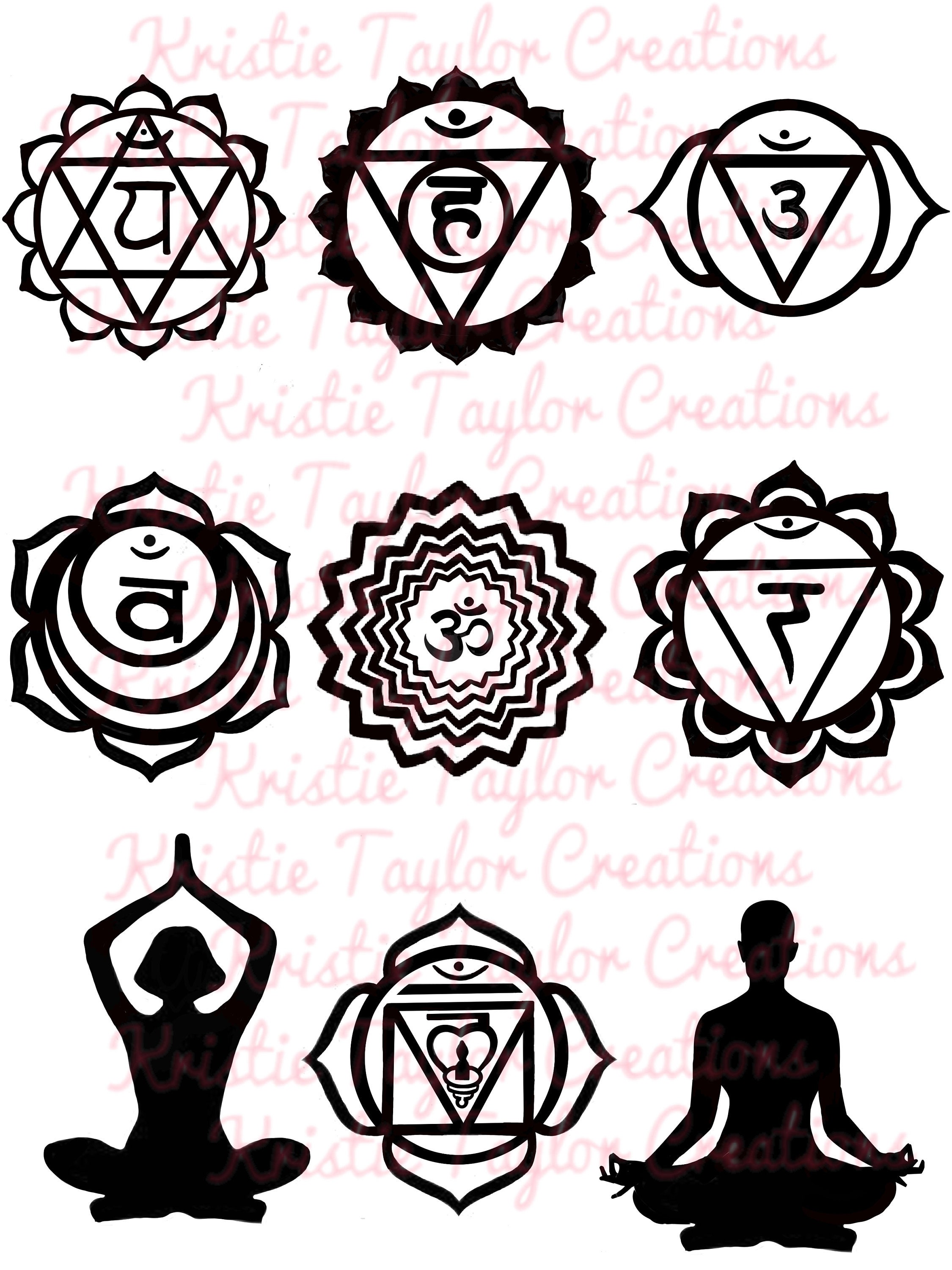Chakra symbols are a great thing to add to almost anything. | Etsy