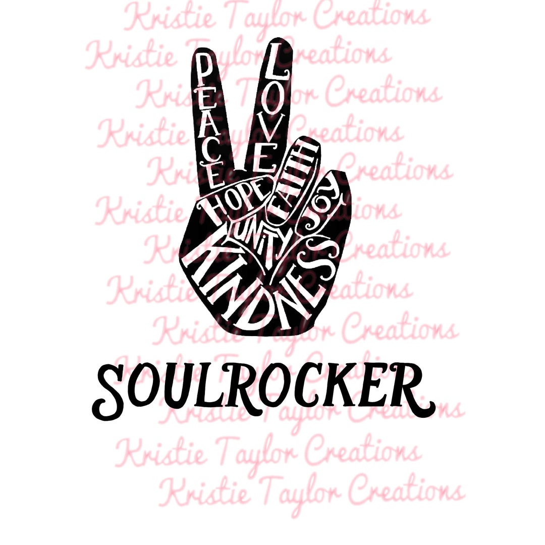 Peace Sign Love Kindness Joy Soul Rocker - Etsy