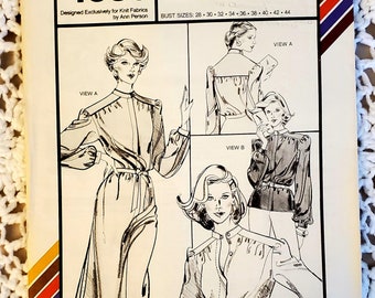 1980 Stretch & Sew Dress and Blouse Vintage Sewing Pattern