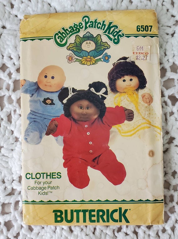 Vintage Butterick #6507 Cabbage Patch Kids doll c… - image 1