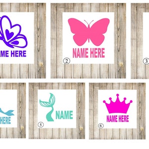 Kids Name Decal for Tumbler, Personalized Pencil Box Decals, Kids Cup Decal, Name Sticker, Lunchbox Decal, Notebook Decal, Girls name decals