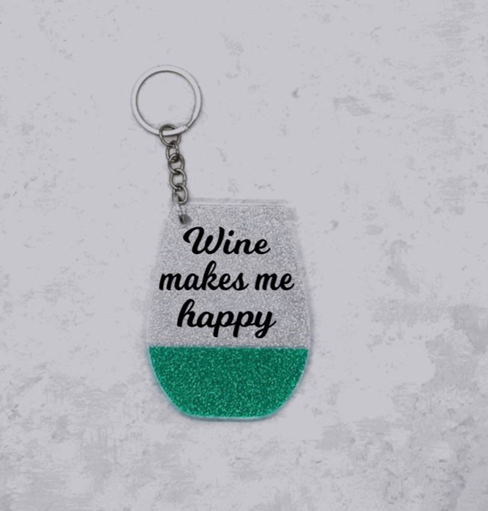 Wine Glass Keychain Stemless Wine Glass Etsy