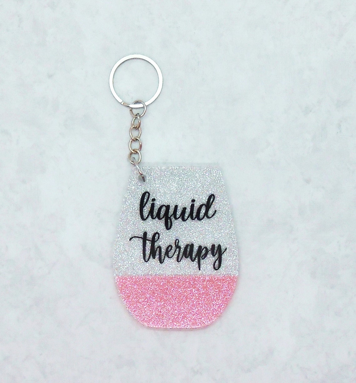 Wine Glass Keychain Stemless Wine Glass Etsy