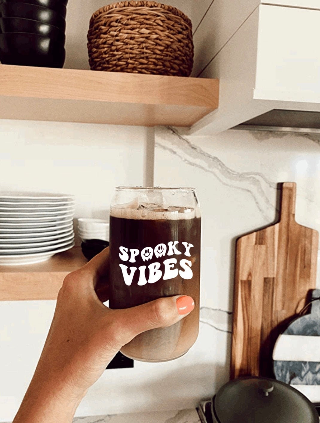 Halloween Glass Coffee Cup Beer Glass Mug Halloween Beer  Etsy