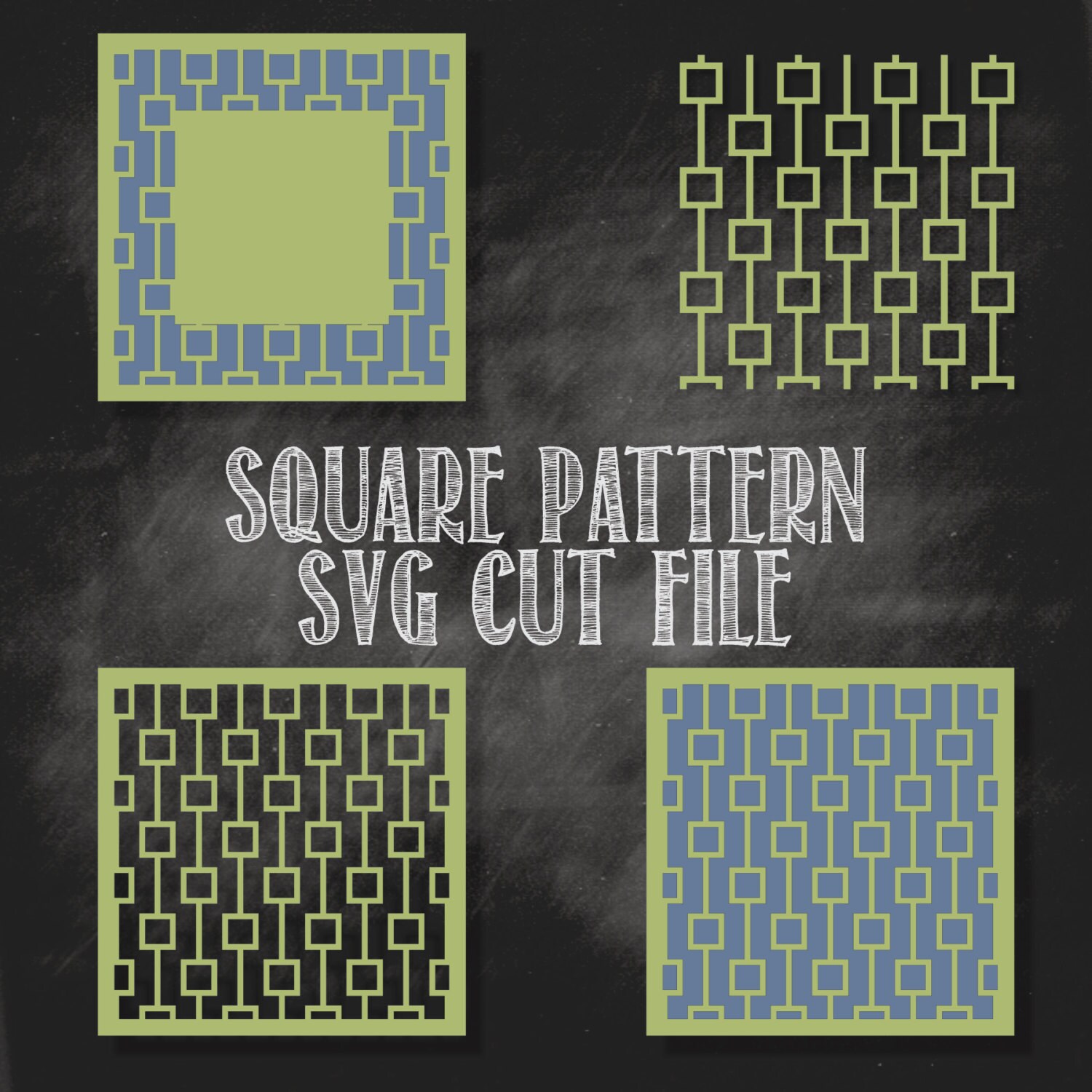 Square Pattern SVG Cut File Personal Use Only - Etsy