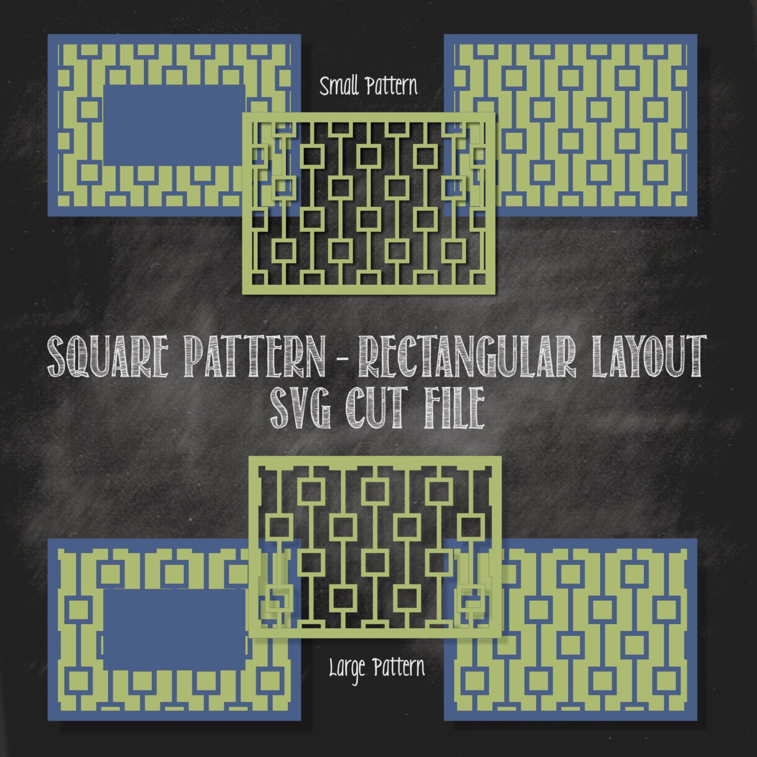 Square Pattern SVG Cut File Personal Use Only - Etsy
