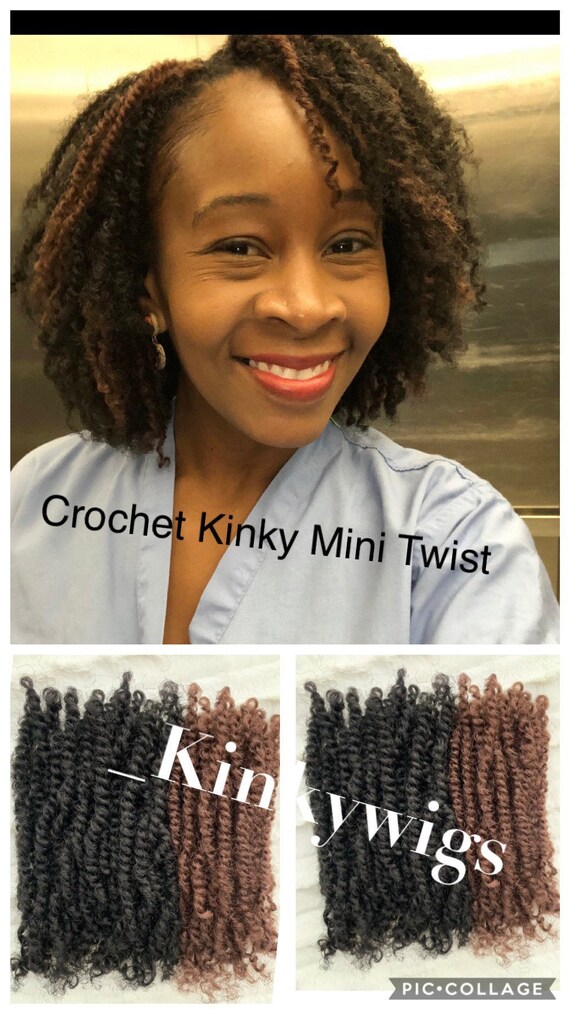 Mini Kinky Twists Enough For A Full Head Installation Color Etsy