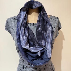 Infinity cowl scarf with pocket