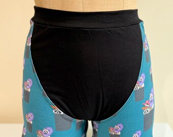 High waisted Thunder Trunks- wide front panel small back panel