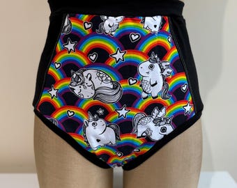 High Waisted Undies- Unicorns
