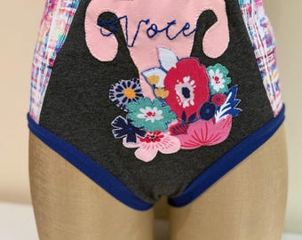 High Waisted Undies embroidered Vote