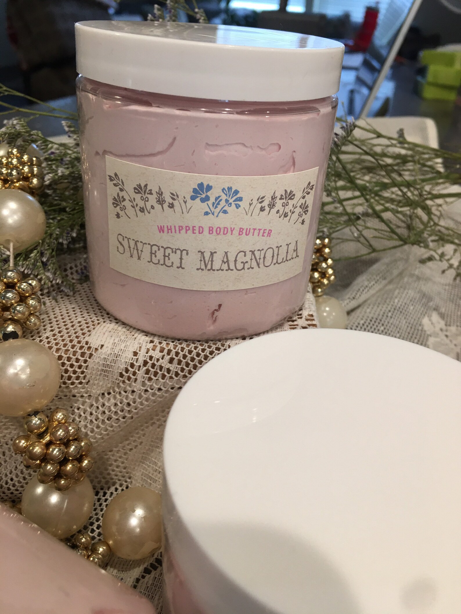 Magnolia Body Butter Floral Scented Skin Moisturizer Dry Etsy