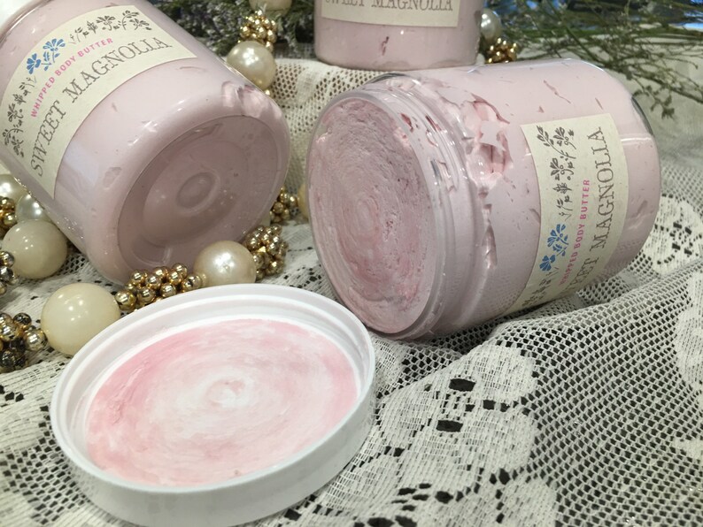 Magnolia Body Butter Floral Scented Skin Moisturizer Dry Etsy