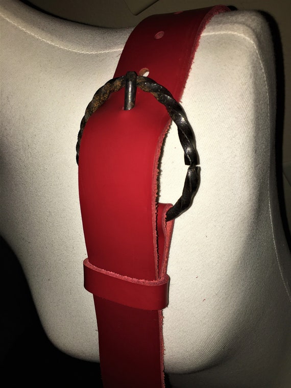 Cowhide Horse Harness Belt Heavy Saddle Leather, … - image 1