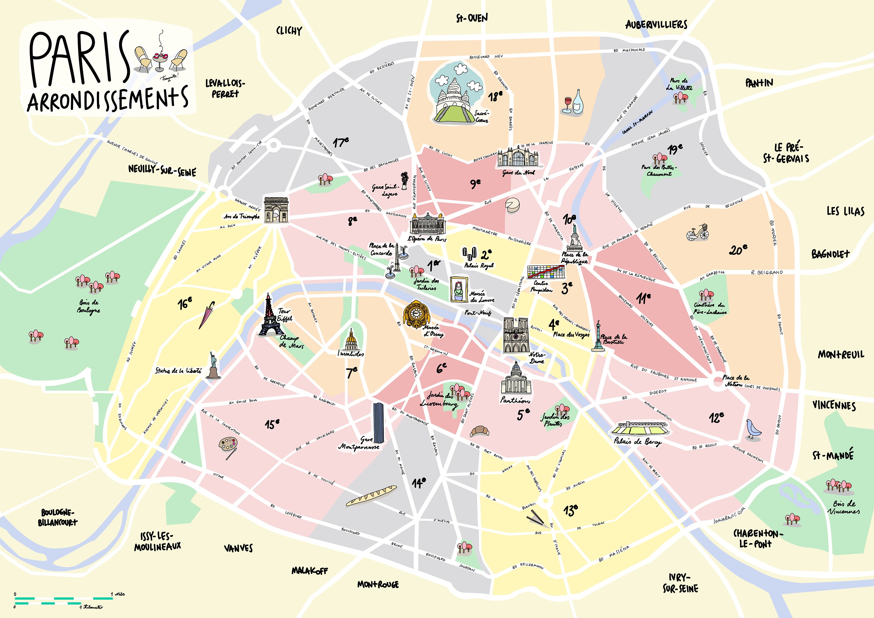 Paris Arrondissements Karte Hot Sex Picture