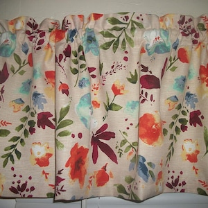 Pioneer Woman Willow farmhouse window treatment farm kitchen cottagecore fabric curtain topper Valance