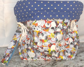 Multi Cat Cute Project Bag