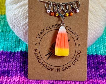 Candy Corn Stitch Marker Set