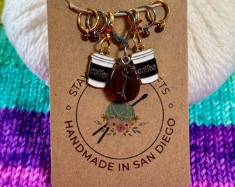 Coffee Stitch Marker Set
