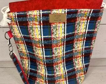Fleece Bl/Red Project Bag