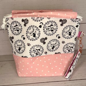 Bolsa Projeto Rato de bolinhas rosa